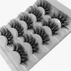 15 paies / 3pack Fluffy Faux Cons 8d Lash Eye Lash Natural Long Fake Coes Fils Dramatic Full Volume Messy Volume Faux Lashes