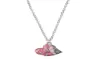 Öppningsbar kärlekshalsband Twopetal Red Gypsophila Saturn Necklace1272524