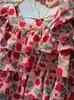 Women's Blouses Sweet Blusas de Mujer 2024 Fashion Summer Blouse For Women Flatr Sleeve Ruffles Shirts Floral Crop Tops Chiffon