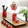 TeAware Setleri Porselen Çay Seti Estetik Takılar Display Çin Tenceresi ve Kupa Taşınabilir Hediye Kutusu Tetera Porcelana BG50TS