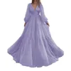 Tiul z długim rękawem Prom dla kobiet suknie balowe sukienki na bal