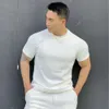 Printemps Nouveau cou rond coul Men de sports décontractés Casual Trendy Taille Pulcle Muscle Modèle de serpent en vrac