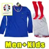 Långärmad 2024 mbappe fotbollströjor Griezmann Benzema Mens Francia 24 25 Pogba Giroud Kante Football Shirt Pavard Tolisso Maillot Foot Full Kits Fans Player Kids