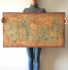 航海の海の世界地図レトロ古いアート紙絵画家装飾ステッカーリビングルームポスターカフェアンティークポスター6987229