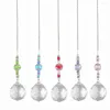 Decorative Figurines Curtain Chakras Decoration Rainbow Prisms Pendant Sun Catcher Crystal Chandelier Decor Light Reflective Bead