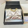 Designer Bag Luxe tas voor vrouwen 19 Tassen Kwaliteit Afwerking Metalen Dikke ketting Gold Silver Chain Tote