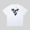 Ny ankomst 24SS Spring Summer Heavy Made Letter Graffiti Print T Shirt Men Women Tee Designer Tshirt 0514