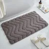 Carpets Bathroom Rug Doormat Super Absorbent Non-slip Bath Mat Stripe Foot Carpet Floor Mats 40cmx60cm
