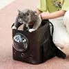 Cat Carriers Pet Bag Backpack Window för Carrier Corp Dogs Buggy Fashion Trave Shaped