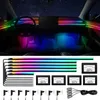 Lumières décoratives Car Lumières ambiantes Kits Interior Acrylique App Music contro Colorful Decorative Lamps Universal LED Footlight Accessoires T240509