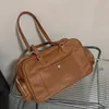 Lady Tote Bags Designer Brown Handväska axelväskor Kohude äkta läder blixtlås Öppna högkvalitativ designer shoppingväska hög kvalitet vanlig väska