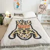 Coperte tessili città ins divano fatto umano coperta spessa tappetino da campeggio esterno tigre pattern home decorate navigatore arazzo 125x150 cm