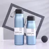 Tumbler in acciaio inossidabile per bicchiere isolato a vuoto nero con maniglia Office di auto per esterni portatile grande capacità 400 ml da 550 ml di bottiglia d'acqua multicolori regali popolari 12 35TL