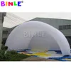 10mWx8mLx6mH (33x26x20ft) white waterproof oxford giant inflatable stage cover arch style dome tent open air roof canopy for concert or wedding party events