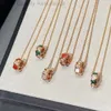 Kettingontwerper voor vrouw bulgarie luxe slang charme ketting hoge versie baojia slangbotten set met diamant witte fritillaria ketting vrouwelijke roségouden slang f