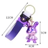 Cute Bear Model Clorful Keychain Key Chains Ring Holder Fashion Cool Designe Keychains for Porte Clef Gift Men Women Car Bag Pendant Accessories No Box
