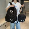 Mochila de la escuela de diseñador de moda para estudiantes adolescentes, bolso escolar con funda de lápiz de bolsas cruzadas para mujeres mochila escolar chao2029