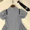 Topp baby kjol akademi stil design lapel prinsessan klänning storlek 90-140 cm barn designer kläder sommar flickor partydress 24 april