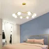 Gouden luxe kroonluchter LED -glazen bal hanglampje voor woonkamer slaapkamer restaurant hangende lamp indoor decor armatuur