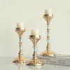 Candlers en métal fleurs vase Candlestick centres de table