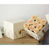 Handhold Rose Hug Bucket With Flowers Florist Party Gift Packing Cardboard Packaging Box Bag