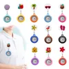 Pocket Watches Summer Seaside Clip Brooch Quartz Movement Stethoscope Retractable Fob Watch Nurse Lapel For Women On Drop Delivery Otwif