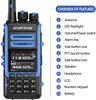 Walkie Talkie Baofeng Tri Band 5W BF-1802 999Channel 2200MAH 2 Way Radio 1.77 pulgadas Handheld