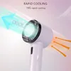 2024 Portable Mini Hand Fan Cooling Refrigeration Hanging ryggsäck Small Fan Outdoor 2000MAH USB RECHARGABLE Handheld Fan