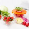 Bowls 5pcs Glass Mixing Bowl Set Retain Presten مع غطاء PP لكل منهما