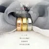 Fashion Gold Band Rings Mens Designer Titanium Steel Ring letter Jewelry Luxurys Silver Wedding Love Rings For Women Never fade Not allergic