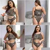 Bras sets dames femmes pyjamas tentation léopard halter porno Plus taille perspective sous-vêtements érotique de lingerie décontractée