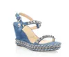 Женский клин сандал высокие каблуки лодыжка для ботинки Ded Shoes обувь для роскошного дизайнера женщин Sandals6701824