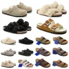 Birkinstock Bostons designer tofflor glider Sandaler Clogs Beach Sandbeach Platform Room House Women Män BERKINSTOCK STOR BERKIN STOCK KVINNA