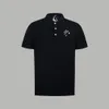 ハイエンドブランドメンズポロシャツ高品質の綿素材米国サイズビジネスカジュアル短袖Tシャツ夏のトップデザイナーポロシャツ
