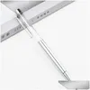 Ballpoint Pennen Groothandel DIY Lege stok 2-in-1 Slim Crystal Diamond Glitter Stylus Touch Pen Drop Delivery Office School Business I DH5DY