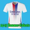 24 25 Maillot voetbaltrui Hommes Enfants Lacazette voetbal Shirts 2024 2025 Lyon Cherki Tolisso Fofana Henrique Tagliafico Men Kids Kits