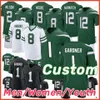 Aaron Rodgers Jersey Custom Ahmad Saus Gardner Zach Wilson Garrett Wilson Breece Hall Elia Moore Allen Lazard Namath Williams Lott Reddick voetbalshirtes