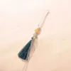 Chinesischer Knoten Jade Perle Quasten DIY BRÜFKEITEN JUDELSY SACHET KOMBETRUM KEY Kettendekor kleine Anhänger glatte Randverkleidung