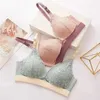 Maternity Intimates Wire-free Thin Breastfeeding Bra Comfortable Gathered Pregnancy Postpartum Breastfeeding Front Opening Pregnant Women Chest Wrap Y240515