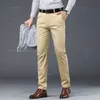 Męskie spodnie marka odzież zima ciepłe flce męskie press bawełniany biznes grube praca Korea swobodne spustę spustę