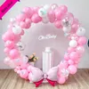 Decorazione per feste kit arco di ghirlanda palloncino rosa tra cui farfalle colorate 3D adatte per i compleanni delle ragazze decorazioni di San Valentino