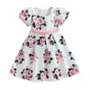 Robes de fille pour enfants et filles robe princesse manches bouffantes