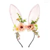 Hair Clips Floral Garlands Wreath Flower Headbands Women Ears For Stall Market