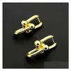 Stud Womens 2 Boucles U-Chains Studs de créateurs bijoux pour hommes