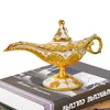 Aladdin magische lamp retro ing ornament Rich textuur tabletop decor accessoire voor thuisfeest en bruiloft 240513