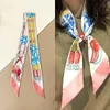 Kadın Tasarımcı İpek Eşarp Lüks Yaz Eşarpları Atlama Üstün Uzun Uzun İpek Twist Eşarp Çanta Şeritler Başaklar Eğimli Kolyeler ve Şerit