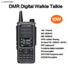 Zastone UV008 DMR Walkie Talkie Digita Doppia Radio Dual Band 10W Slot Time Walkietalkie GPS 240430