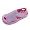 6BL6 Sandalias Tenis Summer Sandals de playa para niños Adecuados para niños zapatos huecos sólidos Toe Non Slip Girls Cloth Outdoor Casual Deports D240515