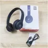 Hörlurar hörlurar trådlöst solo3.0 stereo bluetooth fällbar hörlurar animering som visar stöd tf kort inbyggd mic 3,5 mm jack dro otdnf