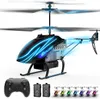 Remote Control Helicopter for Kids with 30Mins Flight(2 Batteries), 7+1 LED Light Modes, Altitude Hold, 3.5 Channel, Gyro Stabilizer,Remote Helicopter